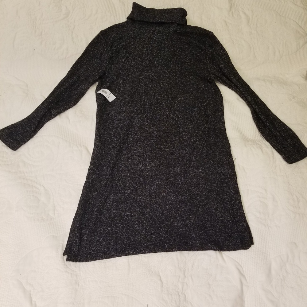 Gray turtleneck sweater